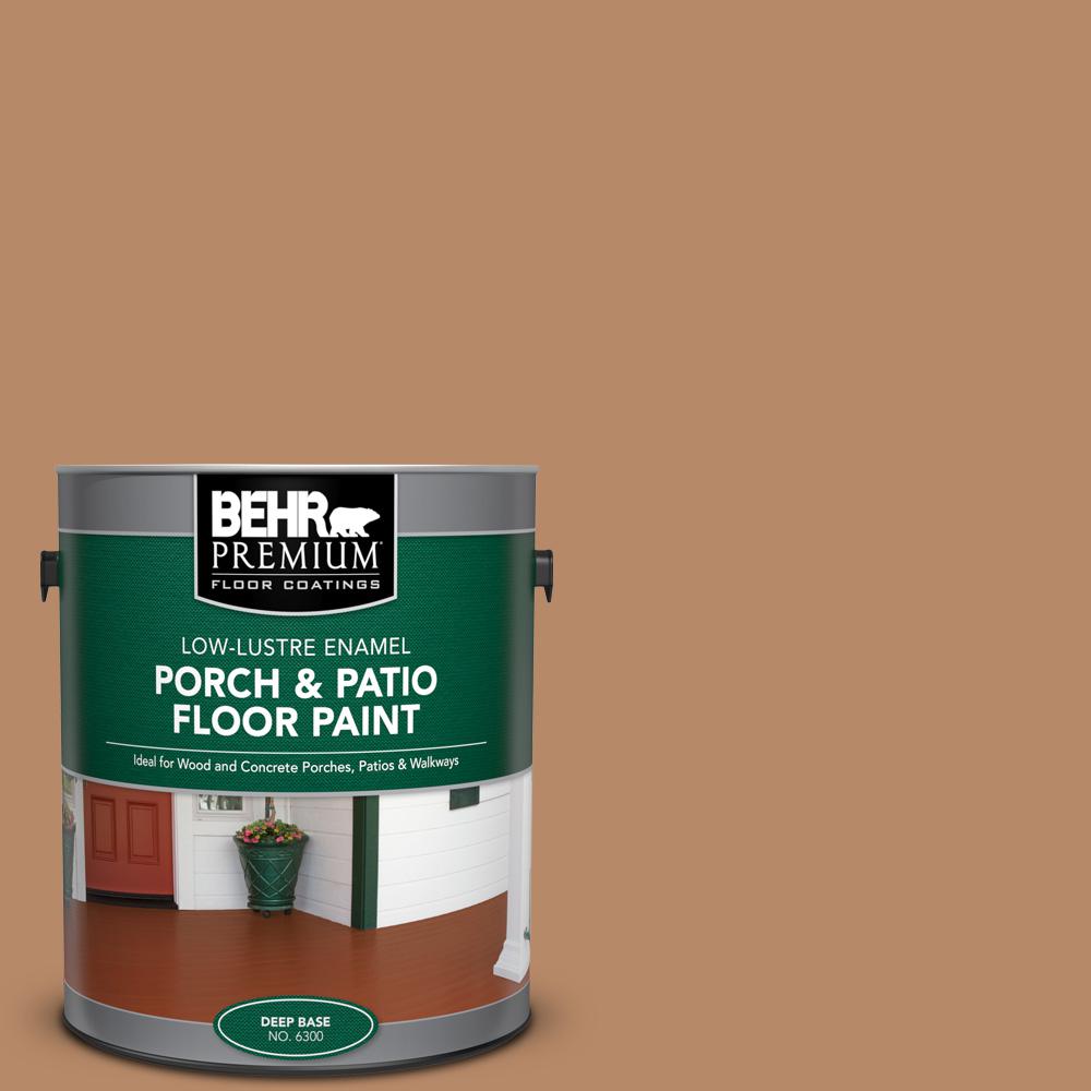 1 gal. #AE-23 Light Oak Low-Lustre Enamel Interior/Exterior Porch and Patio Floor Paint