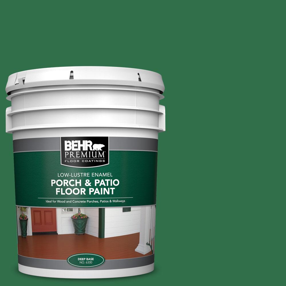 5 gal. #S-H-450 Parsley Sprig Low-Lustre Enamel Interior/Exterior Porch and Patio Floor Paint