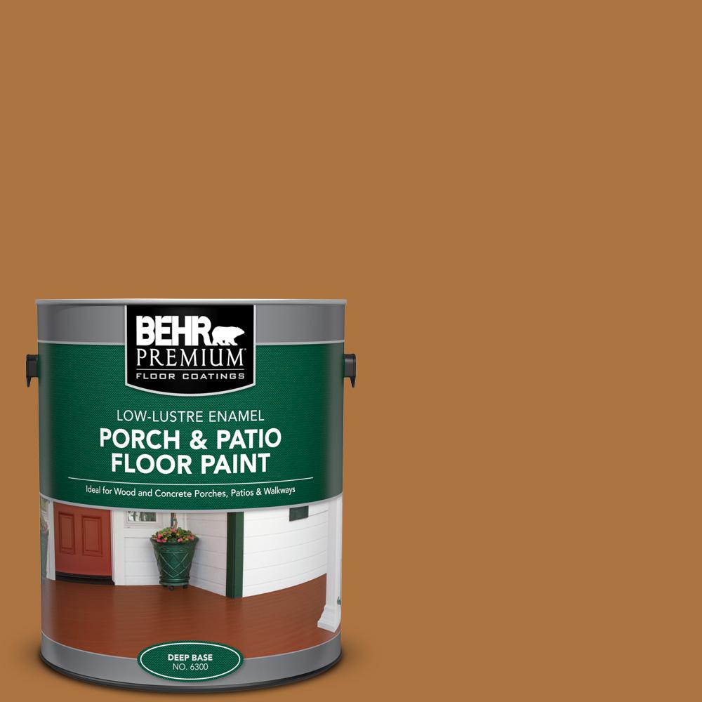 1 gal. #M250-7 Blonde Wood Low-Lustre Enamel Interior/Exterior Porch and Patio Floor Paint