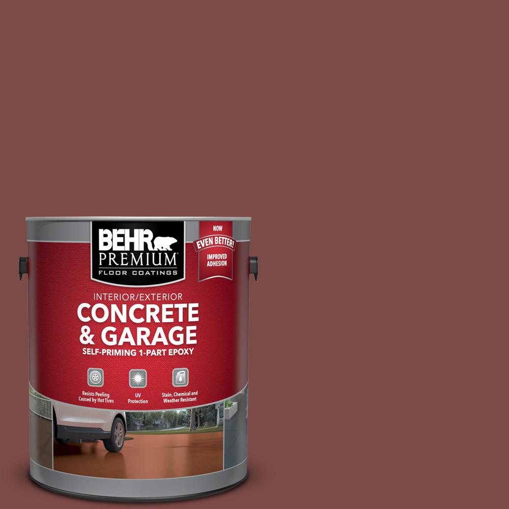 1 gal. #SC-118 Terra Cotta Self-Priming 1-Part Epoxy Satin Interior/Exterior Concrete and Garage Floor Paint