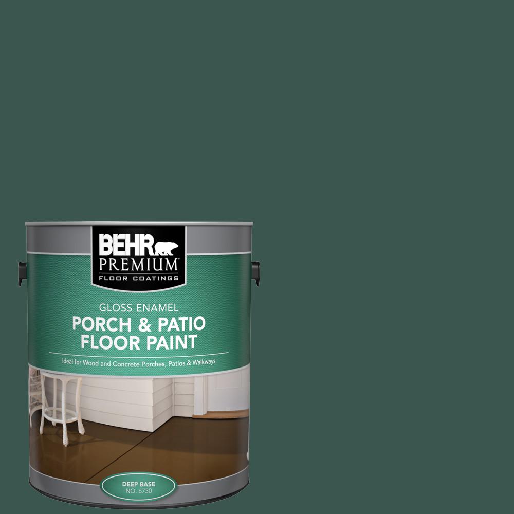 1 gal. #PFC-45 Patio Green Gloss Enamel Interior/Exterior Porch and Patio Floor Paint